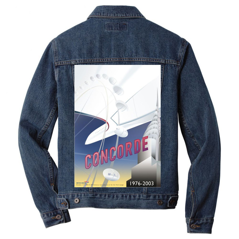 Concorde The Last Elegant Way To Travel By Air Men Denim Jacket | Artistshot