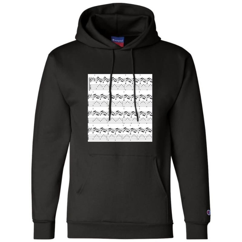 Music Notes Art Decor Sheet Music Staff Gift Champion Hoodie by BarryGreen | Artistshot