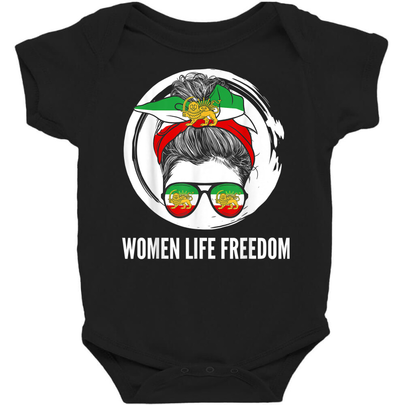 Iranian Flag, Support Women Of Iran Azadi Iranian Revolution T Shirt Baby Bodysuit | Artistshot