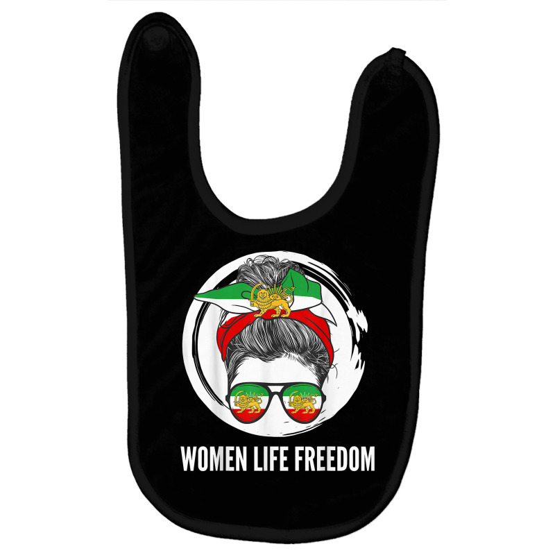 Iranian Flag, Support Women Of Iran Azadi Iranian Revolution T Shirt Baby Bibs | Artistshot