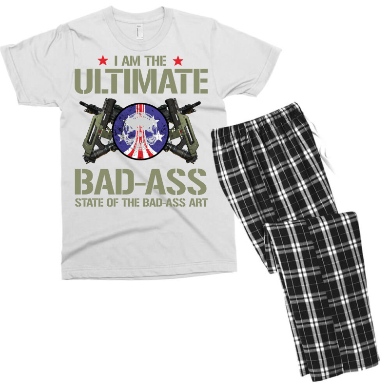 I Am The Ultimate State Of The Bad Ass Art Men's T-shirt Pajama Set by osetekodzot | Artistshot