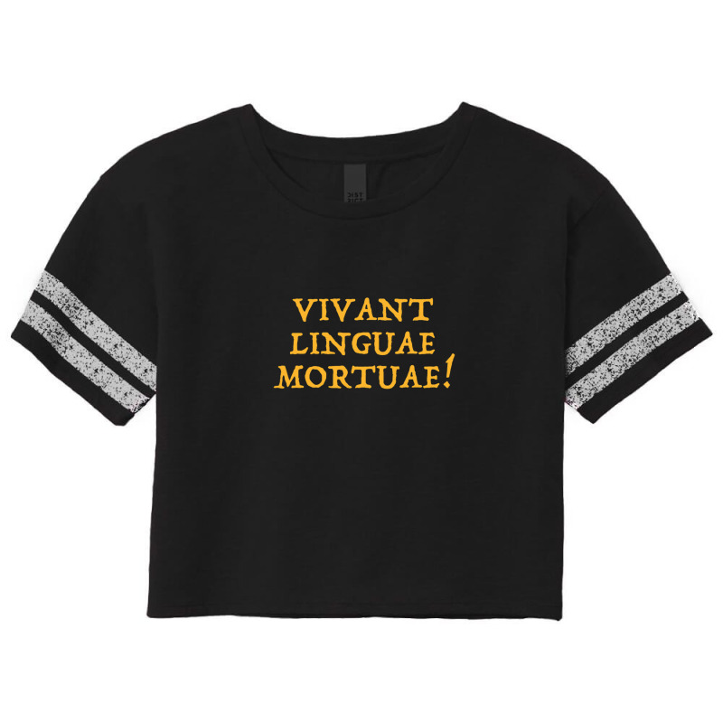 Vivant Linguae Mortuae - Long Live Dead Languages - Latin Teacher Stud Scorecard Crop Tee by PenelopeSmith | Artistshot