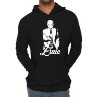 Ernie Harwell   White Stencil Lightweight Hoodie | Artistshot