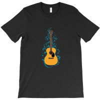 Natural Concert Acoustic Guitar Flowering Vines 1 T-shirt | Artistshot