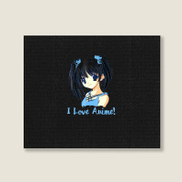 I Love Anime! Anime Girl Landscape Canvas Print | Artistshot