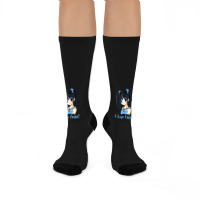 I Love Anime! Anime Girl Crew Socks | Artistshot