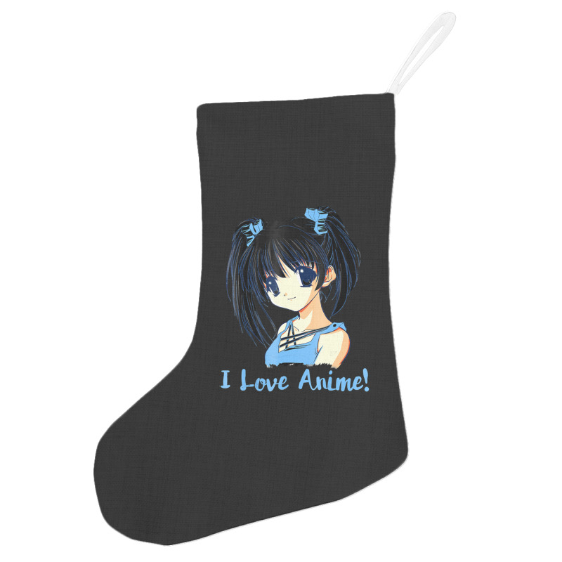 I Love Anime! Anime Girl Holiday Stocking by FranklinTepper1 | Artistshot