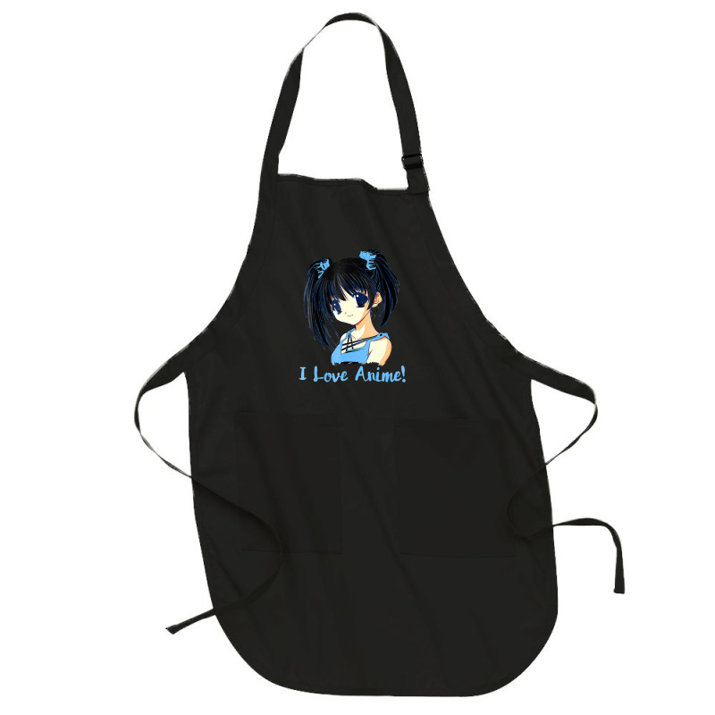 I Love Anime! Anime Girl Full-Length Apron by FranklinTepper1 | Artistshot