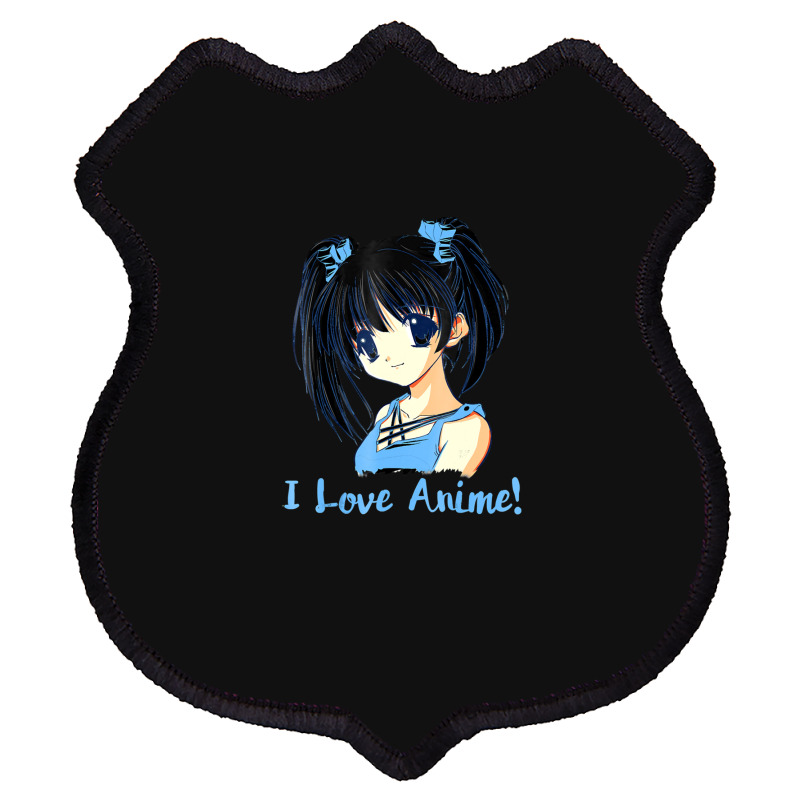 I Love Anime! Anime Girl Shield Patch by FranklinTepper1 | Artistshot