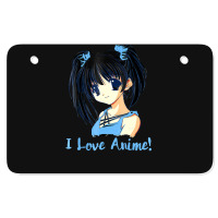 I Love Anime! Anime Girl Atv License Plate | Artistshot