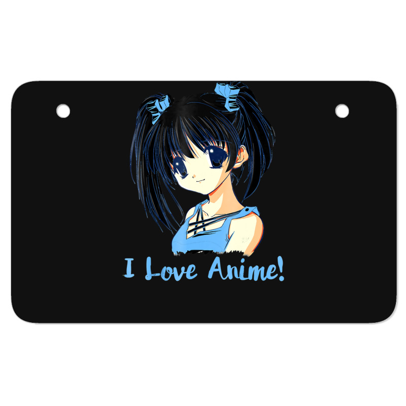 I Love Anime! Anime Girl ATV License Plate by FranklinTepper1 | Artistshot