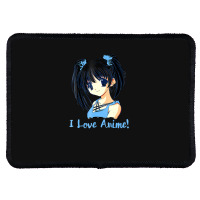 I Love Anime! Anime Girl Rectangle Patch | Artistshot