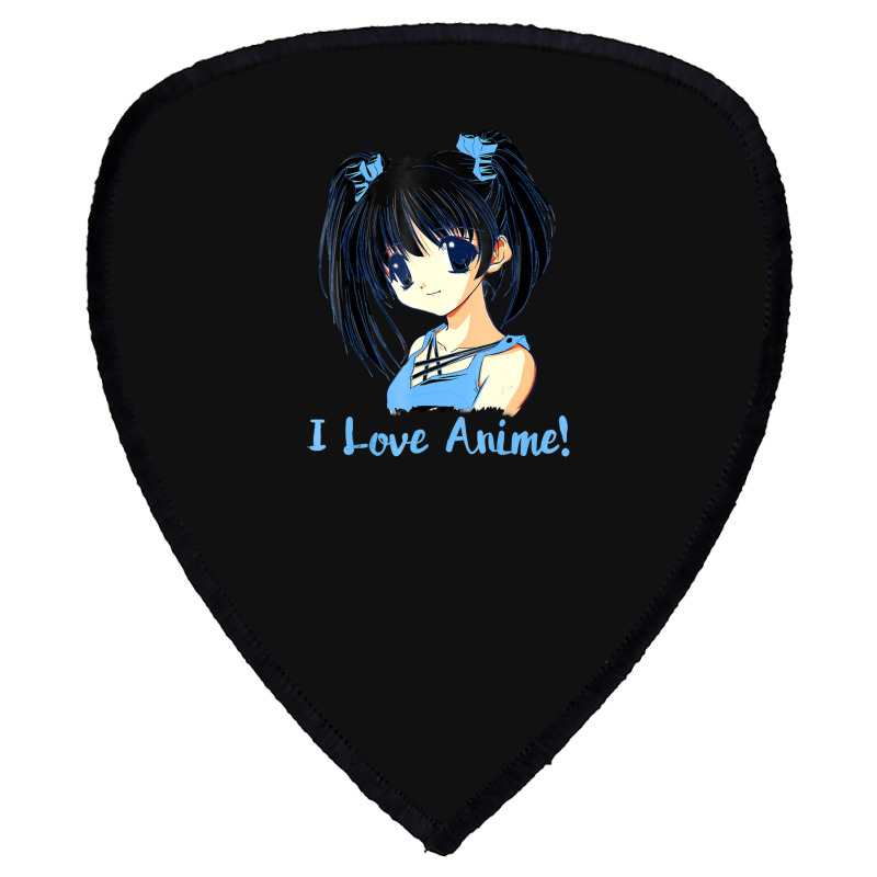 I Love Anime! Anime Girl Shield S Patch by FranklinTepper1 | Artistshot