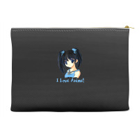 I Love Anime! Anime Girl Accessory Pouches | Artistshot