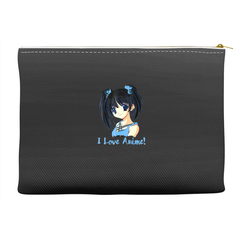 I Love Anime! Anime Girl Accessory Pouches by FranklinTepper1 | Artistshot