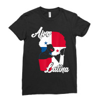 Caribbean Panama Flag Panamanian Creole Pride Afro Latina T Shirt Ladies Fitted T-shirt | Artistshot