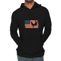 Vintage Us Flag Cockfighting Video Lightweight Hoodie | Artistshot