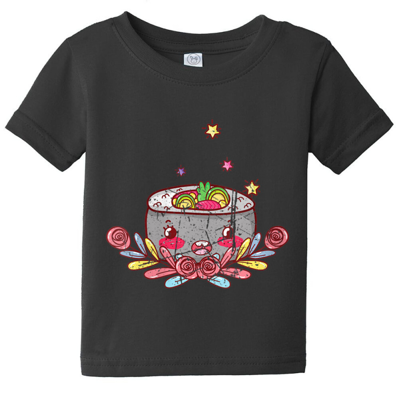 Womens Sushi Roll Lover Maki Japanese Food Cuisine Sushi Kawaii V-neck Baby Tee by tiennguyen | Artistshot