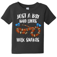 Just A Boy Who Loves Milk Snakes T Shirt Baby Tee | Artistshot