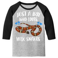 Just A Boy Who Loves Milk Snakes T Shirt Youth 3/4 Sleeve | Artistshot