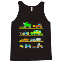 Kids Combine Harvester Farm Vehicles Tractor Boys Tank Top | Artistshot