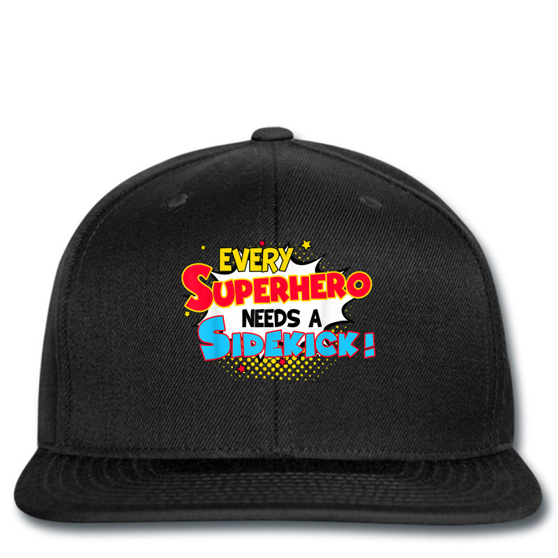 Kids Every Superhero Needs A Sidekick Brother Sister Printed hat by RachelRenePeckham | Artistshot