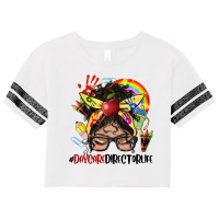 Latina Messy Bun Daycare Director Life Scorecard Crop Tee | Artistshot