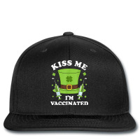 St. Patrick's Day Kiss Me I’m Vaccinated Gift For Men Women T Shirt Printed Hat | Artistshot