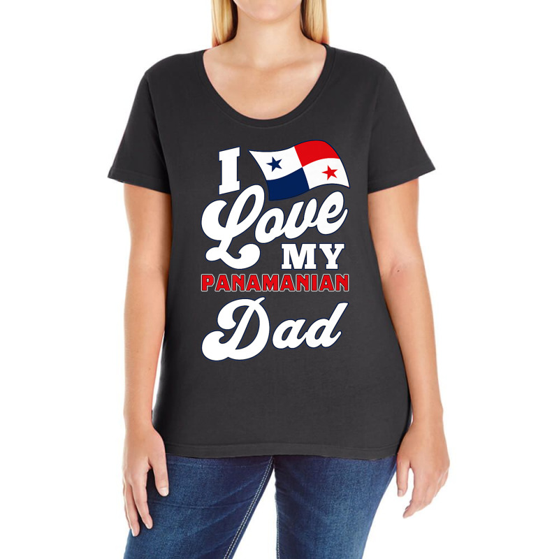 I Love My Panamanian Dad. Father's Day Premium T Shirt Ladies Curvy T-Shirt by hamlerf | Artistshot