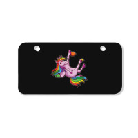 Funny Unicorn Rock Climbing Bouldering Rainbow Bicycle License Plate | Artistshot