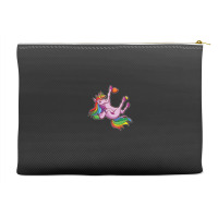 Funny Unicorn Rock Climbing Bouldering Rainbow Accessory Pouches | Artistshot