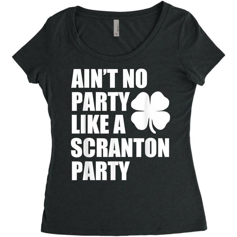 St. Patrick's Parade Day Scranton Irish Party T Shirt Women's Triblend Scoop T-shirt by ardylanda | Artistshot