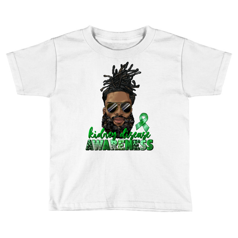 Kidney Disease Awareness Black Man With Locs Bun Toddler T-shirt | Artistshot