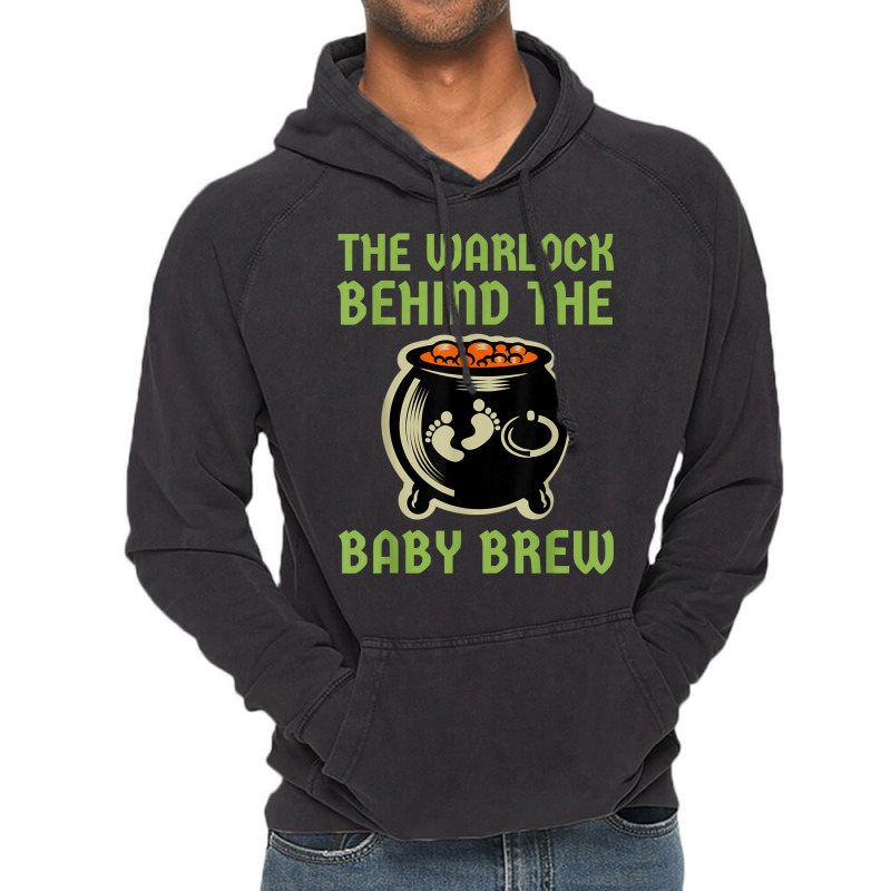 The Warlock Behind The Baby Brew, Halloween New Dad To Be Vintage Hoodie by VirginiaLynetteScott | Artistshot