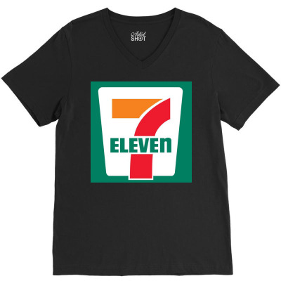 Eleven 7 Decal V-neck Tee Designed By Nazwa Stores