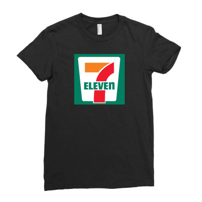 Eleven 7 Decal Ladies Fitted T-shirt Designed By Nazwa Stores