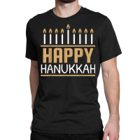 Happy Hanukkah Shirt Women Men Kids Jewish Menorah Chanukah T Shirt Classic T-shirt | Artistshot