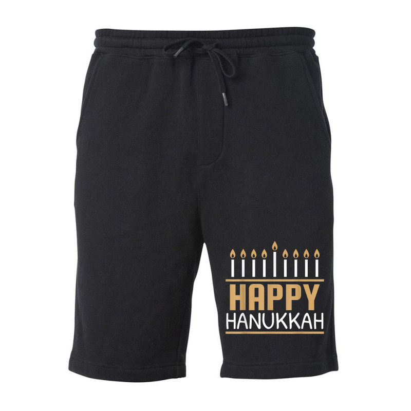 Happy Hanukkah Shirt Women Men Kids Jewish Menorah Chanukah T Shirt Fleece Short | Artistshot