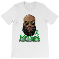 Kidney Disease Awareness Bald Black Man T-shirt | Artistshot