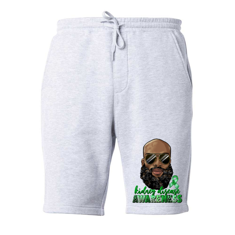 Kidney Disease Awareness Bald Black Man Fleece Short | Artistshot