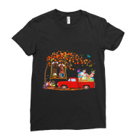 Irish Setter Wearing Bunny Ear Red Truck With Eggs Ladies Fitted T-shirt | Artistshot