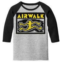 Running Man, Airwalk Shoes Skateboard Design. Youth 3/4 Sleeve | Artistshot