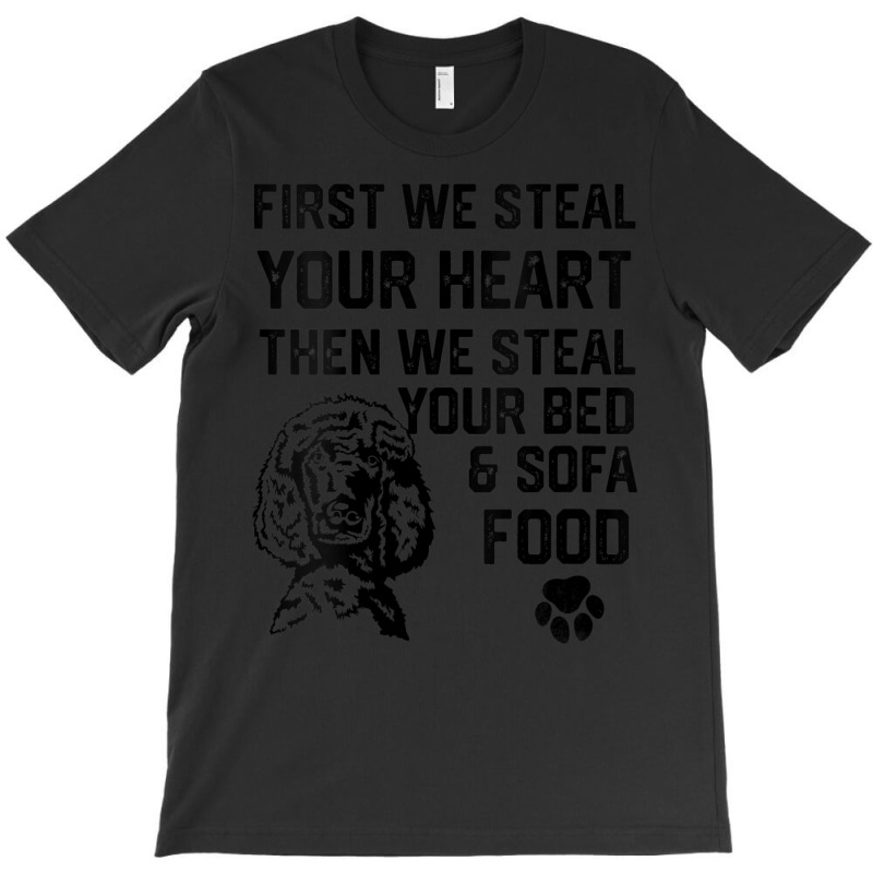 Womens Poodle Steal Your Heart Steal Your Bed And Sofa Food V-neck T-shirt | Artistshot