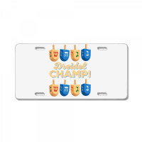 Funny Jewish Tshirt Dreidel Champ Cute Hanukkah Gift License Plate | Artistshot