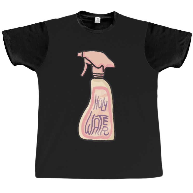 Holy Water Spray Bottle Graphic T-shirt | Artistshot