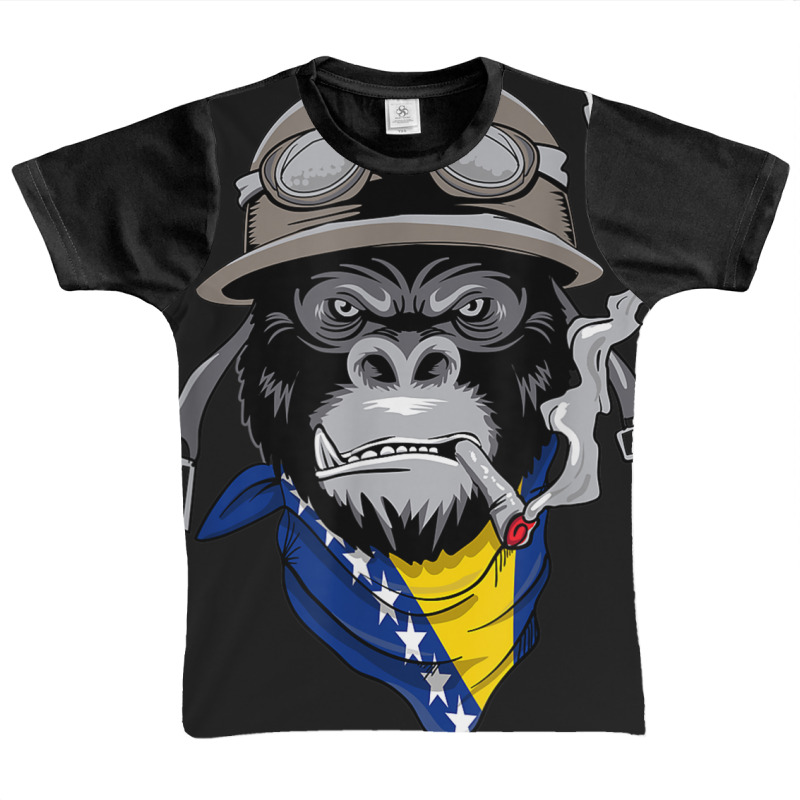 Bosnian And Herzegovinian Flag Biker Bosnia Herzegovina Graphic Youth T-shirt by VictorMRodriguez | Artistshot