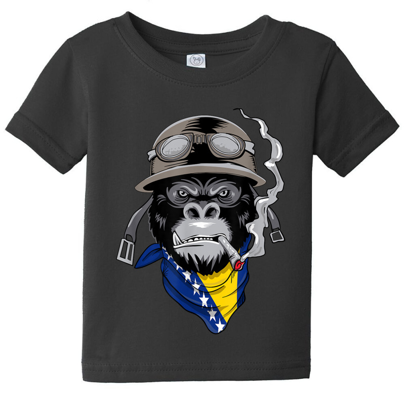 Bosnian And Herzegovinian Flag Biker Bosnia Herzegovina Baby Tee by VictorMRodriguez | Artistshot