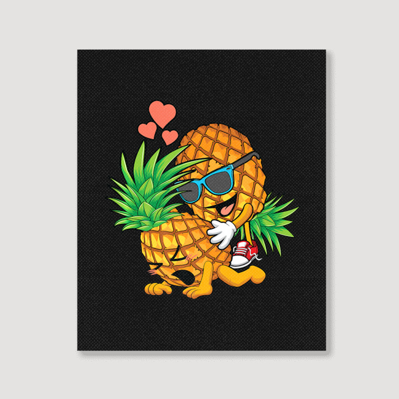 Upside Down Pineapple Swinger And Men Portrait Canvas Print by longho | Artistshot