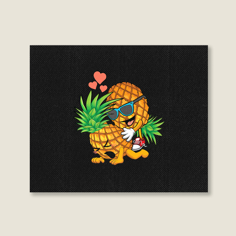 Upside Down Pineapple Swinger And Men Landscape Canvas Print by longho | Artistshot