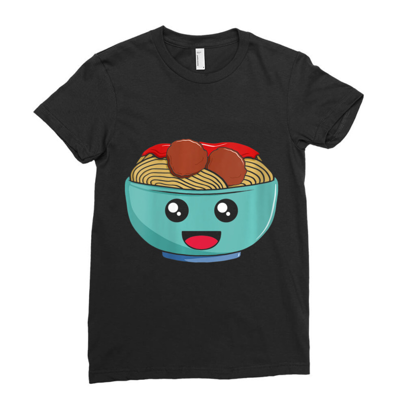 Womens Spaghetti Meatball Maker Italian Chef Pasta Food Lover V-neck Ladies Fitted T-Shirt by thanhtran | Artistshot